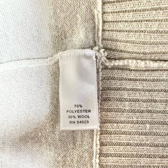 Banana Republic Wool Blend Cream Open Cardigan w/Pockets Size XS - Picture 7 of 9